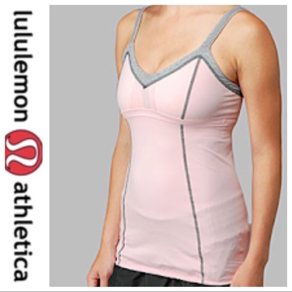 💕SALE💕 Lululemon White Gray Light up Tank Top - Picture 2 of 8